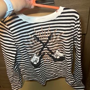 Girls Long Sleeve Rocker Shirt Size S (6X/7)